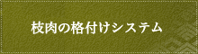 枝肉の格付けシステムについて